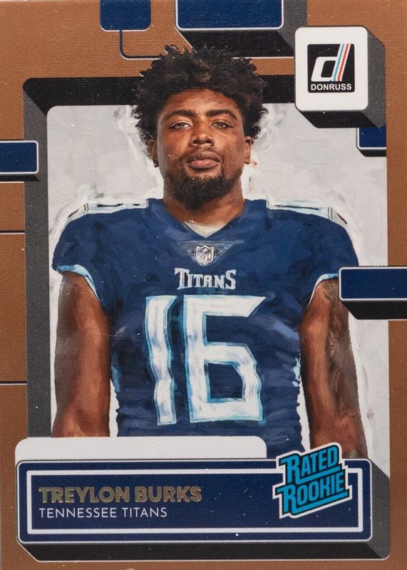 Treylon Burks 2022 Donruss #312 Portrait - Studio Series /100 Rookie SGC 10