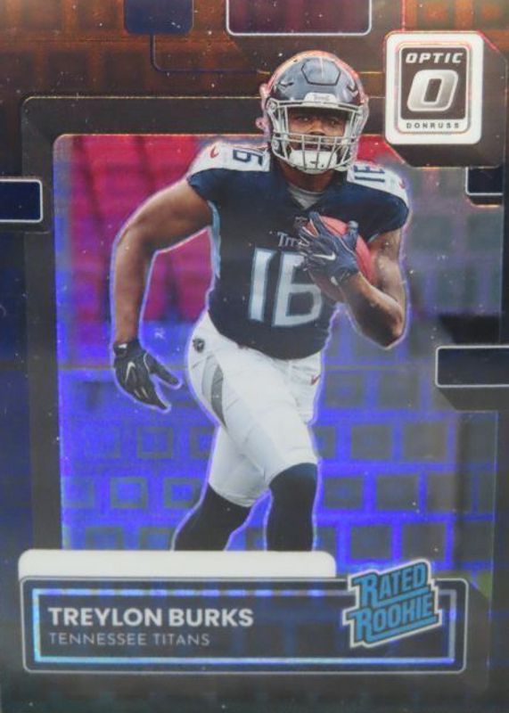 Treylon Burks 2022 Donruss #P-312 Optic Preview - Black Pandora /25 Rookie RAW