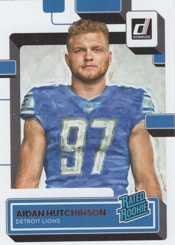 Aidan Hutchinson 2022 Donruss #313 Canvas Rookie RAW