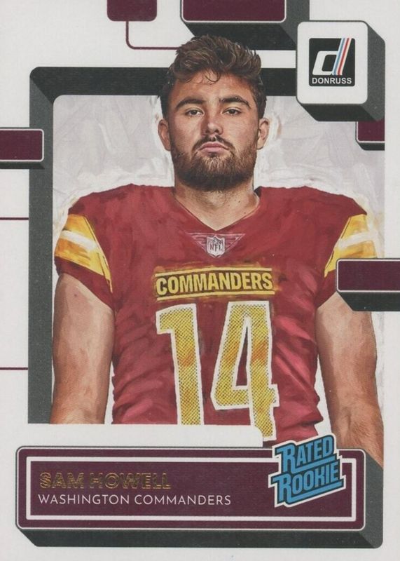 Sam Howell 2022 Donruss #305 Canvas Rookie RAW