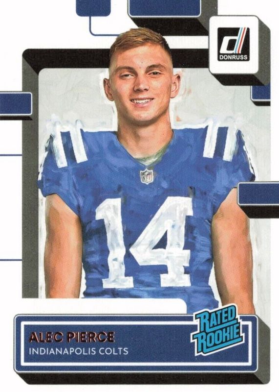 Alec Pierce 2022 Donruss #321 Base Rookie RAW