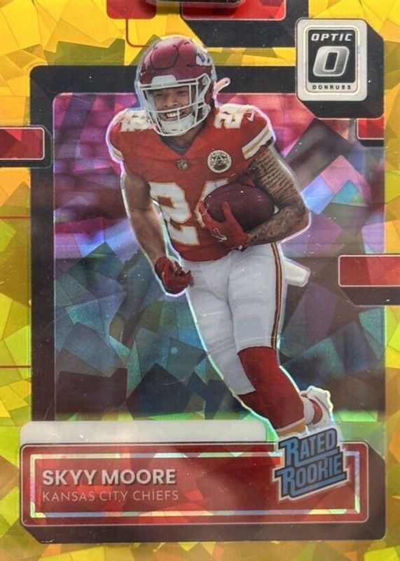 Skyy Moore 2022 Donruss #P-324 Optic Preview - Gold Ice /10 Rookie SGC 10