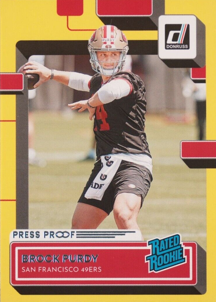 brock purdy rookie card graded 2022 Donruss Optic #277 Rated NM-MT RC Rookie San Francisco 49ers Football Trading : Toys & Games You are purchasing a Panini 2022 Panini Donruss Optic Brock Purdy #277 PSA 9 2022 Donruss Rated Rookies #374