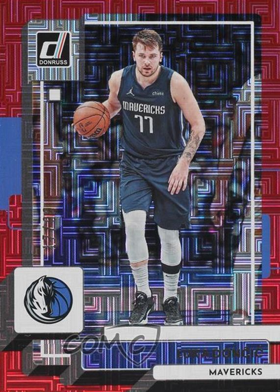 Luka Doncic 2022 Donruss #143 Choice Red /99 RAW