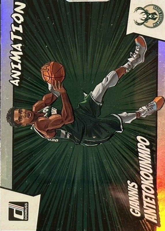 Giannis Antetokounmpo 2022 Donruss #1 Animation /(SSP) BGS 9.5