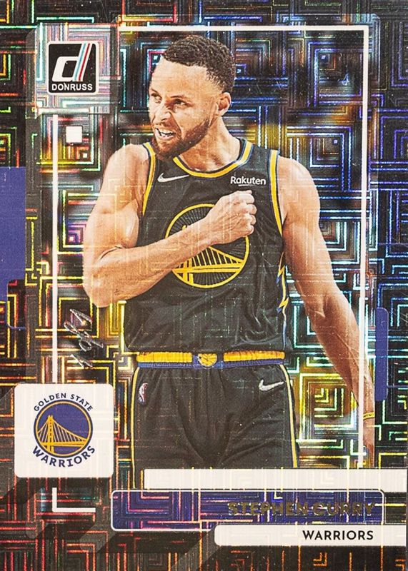 Stephen Curry 2022 Donruss #116 Choice Black /1 RAW