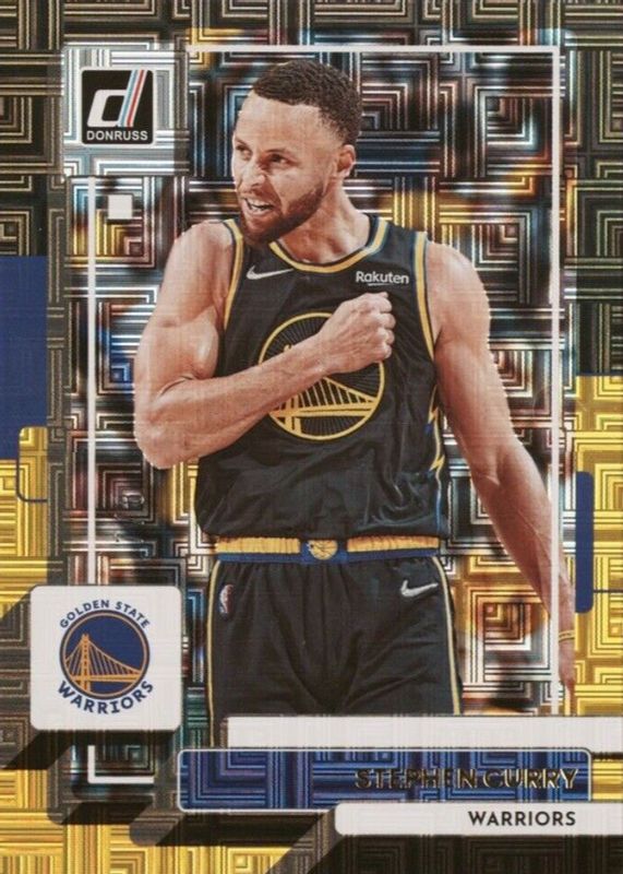 Stephen Curry 2022 Donruss #116 Choice Black Gold /8 RAW