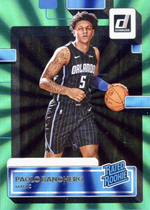 Paolo Banchero 2022 Donruss #201 Holo Green Laser Price Guide