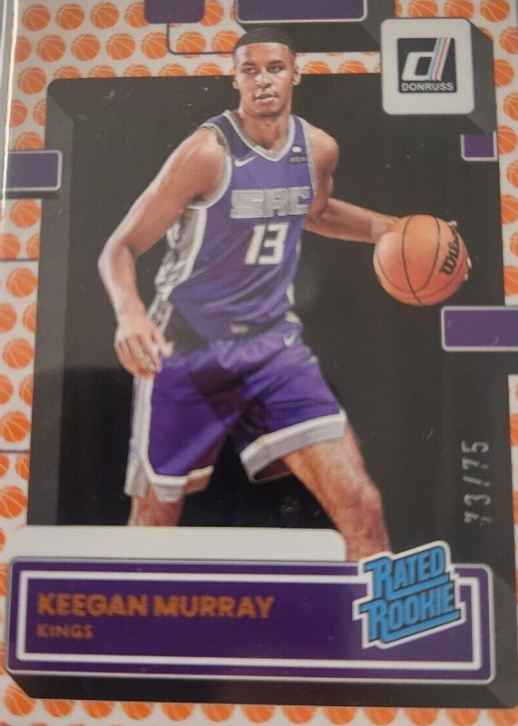 Keegan Murray 2022 Donruss #204 Basketball /75 Rookie SGC 9.5