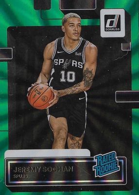 Jeremy Sochan 2022 Contenders #123 Rookie Ticket Auto Price