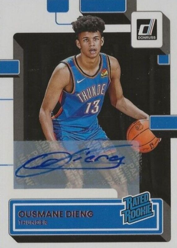 Ousmane Dieng 2022 Donruss #211 Rated Rookie Signatures PSA 10