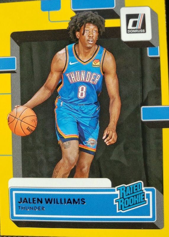 Jalen Williams 2022 Donruss #212 Yellow Flood Rookie BGS 9.5