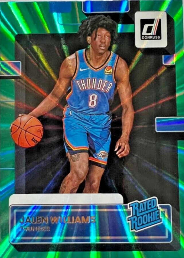 Jalen Williams 2022 Donruss #212 Holo Green Laser Price Guide - Sports Card  Investor