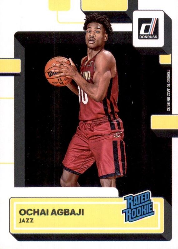 Ochai Agbaji 2022 Donruss #214 Base Rookie PSA 10