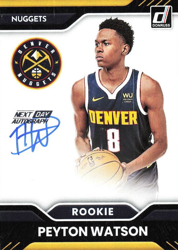 2022 Donruss #ND-PWN Next Day Autographs