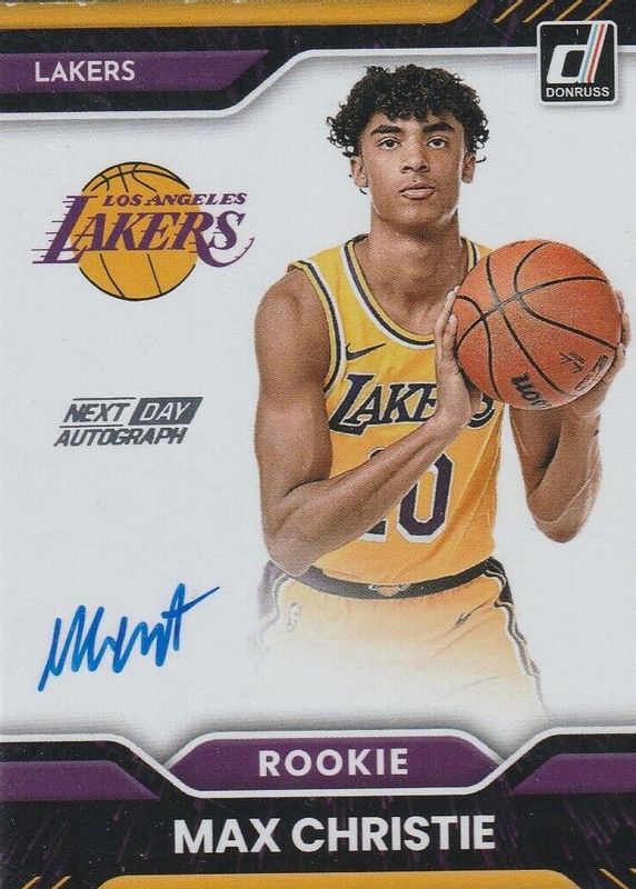 Max Christie 2022 Donruss #ND-MCL Next Day Autographs Rookie PSA 10