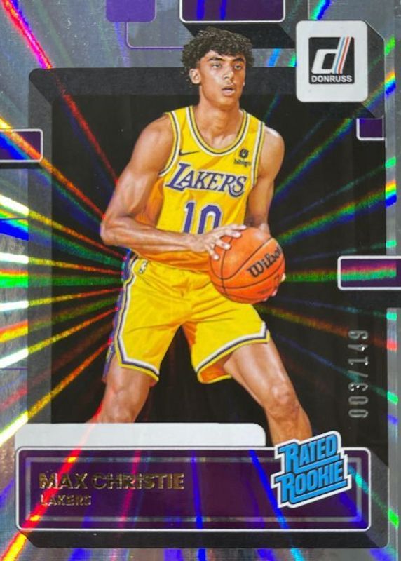 Max Christie 2022 Donruss #234 Holo Laser /149 Rookie RAW