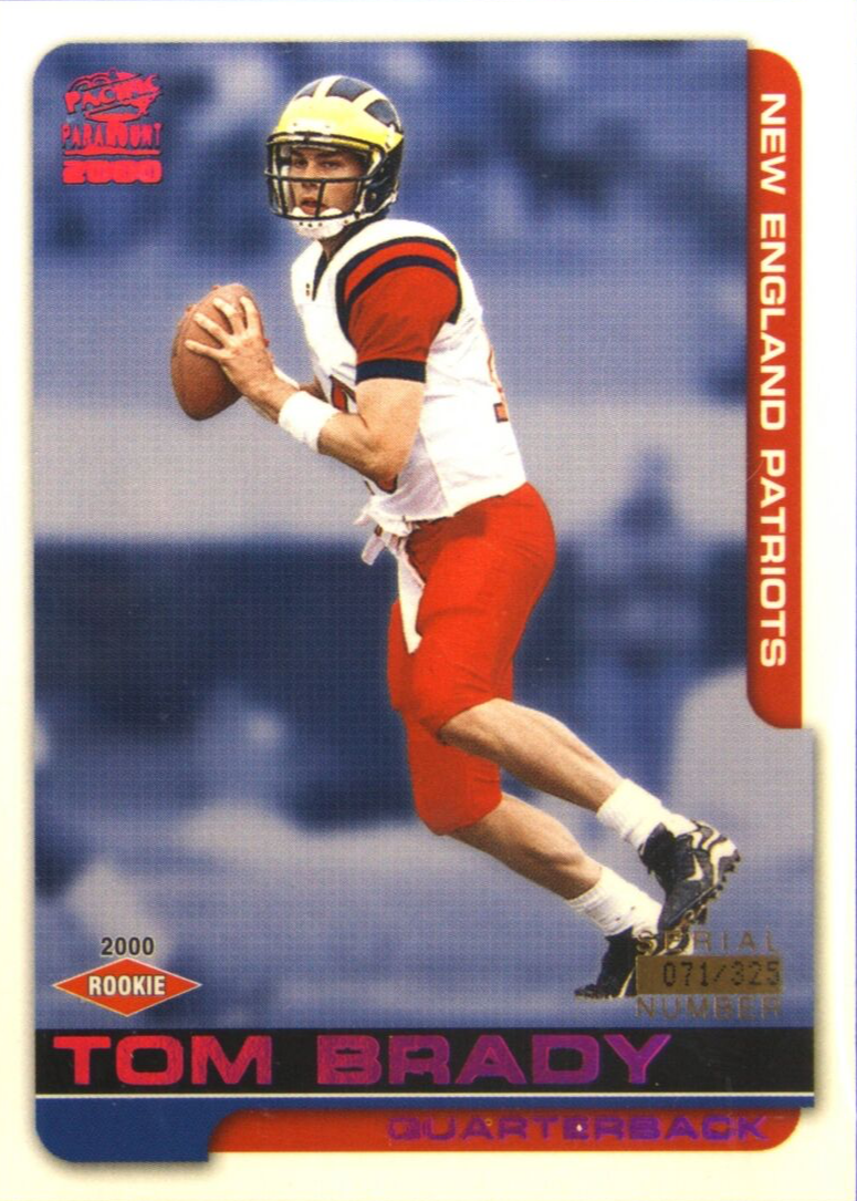 Tom Brady 2000 Pacific Paramount #138 Draft Picks /325 Price Guide