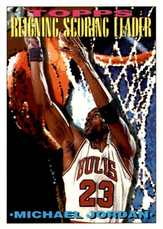 Michael Jordan 1993 Topps #384 Reigning Scoring Leader PSA 10