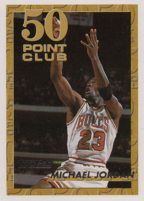 Michael Jordan 1993 Topps #64 50 Point Club - Gold PSA 9