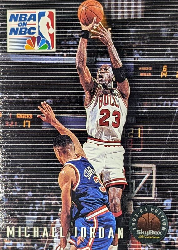 Michael Jordan 1993 SkyBox Premium #14 NBA on NBC