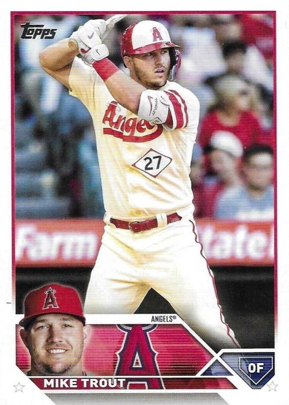 Mike Trout 2023 Topps #27 Advanced Stats /300 PSA 10