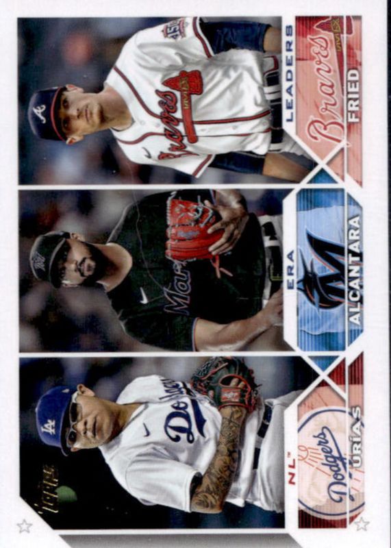 Max Fried 2023 Topps #211 Golden Mirror Image Variation /(SSP) (w/Alcantara & Urias LL) RAW