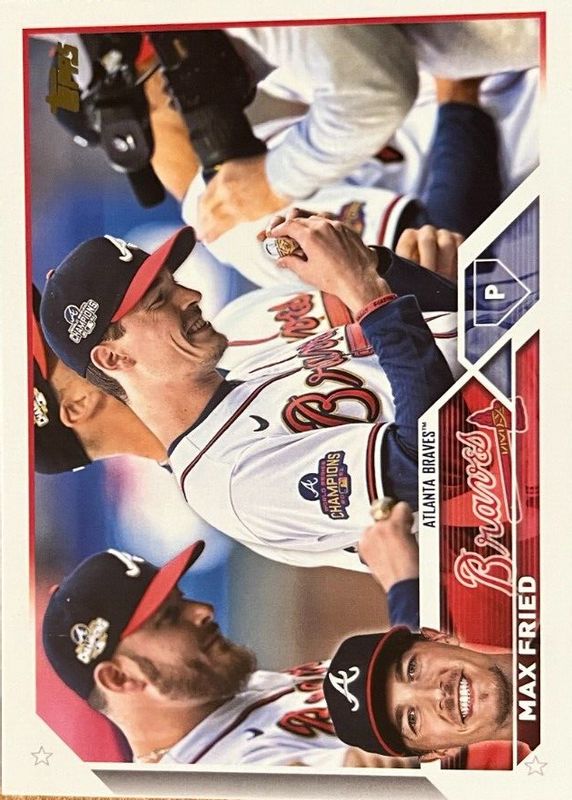 Max Fried 2023 Topps #290 Golden Mirror Image Variation /(SSP) RAW