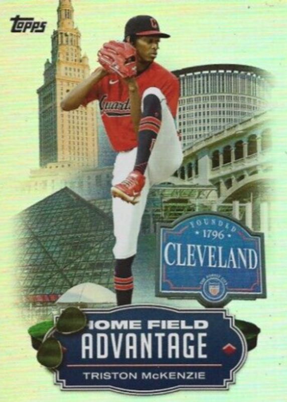 Triston McKenzie 2023 Topps #HA-18 Home Field Advantage /(SSP) PSA 9