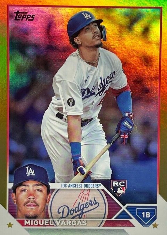 Miguel Vargas 2023 Topps #163 Gold Foil Rookie SGC 9