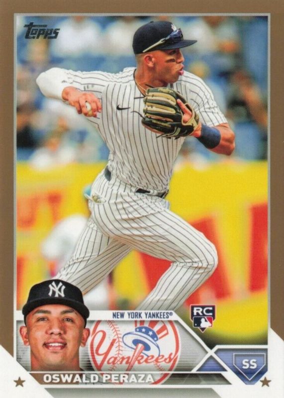 Oswald Peraza 2023 Topps #94 Gold /2023 Rookie SGC 9.5