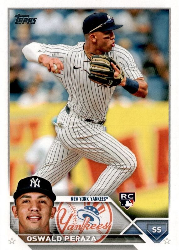 Oswald Peraza 2023 Topps #94 Base Rookie RAW