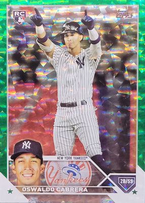 NY スーパールーキー！Oswaldo Cabrera 直筆サインカード Oswaldo Cabrera 2023 Topps #487 Base Price Guide - Sports