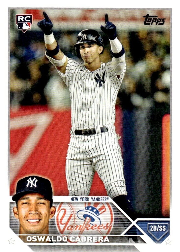 NY スーパールーキー！Oswaldo Cabrera 直筆サインカード NY スーパールーキー！Oswaldo Cabrera 直筆サインカード 野球