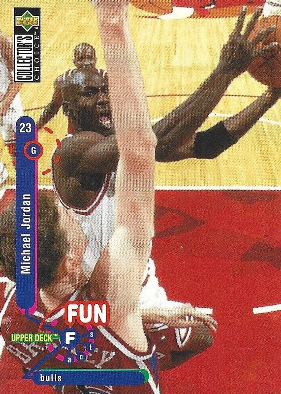 Michael Jordan 1995 Collector's Choice #169 Fun Facts RAW