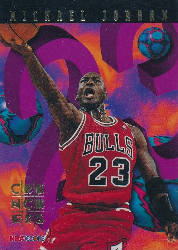 Michael Jordan 1995 Hoops #1 Number Crunchers RAW