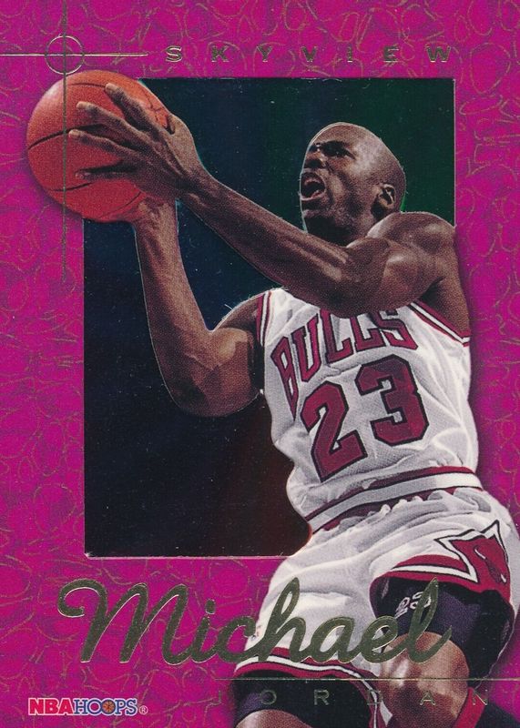 Michael Jordan 1995 Hoops #SV1 SkyView PSA 8