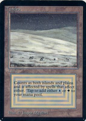 MTG Tundra 英語　リバイズド MTG Tundra, Damaged, English Revised Edition | eBay
