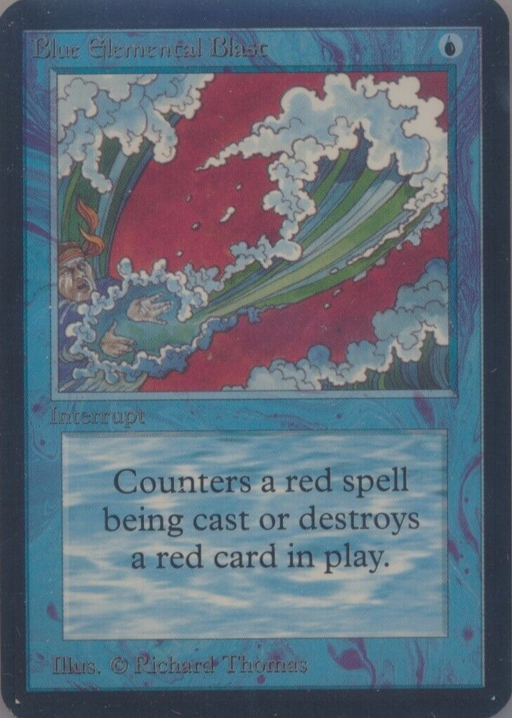 MTG 初版　alpha 青霊破　α Blue elemental blast MTG 初版 alpha 青霊破 α Blue elemental blast - メルカリ
