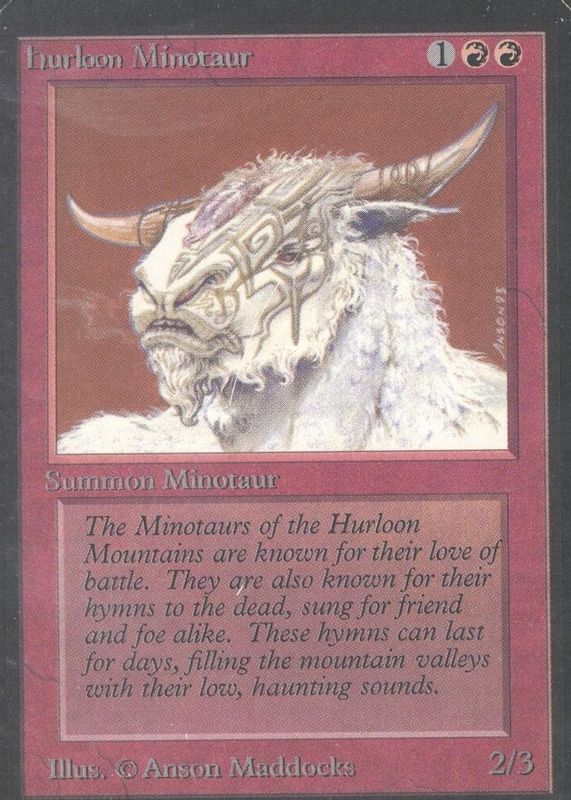 Hurloon Minotaur 1993 Alpha Edition Base PSA 9