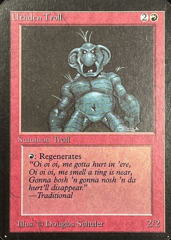 Uthden Troll 1993 Alpha Edition Base PSA 7.5