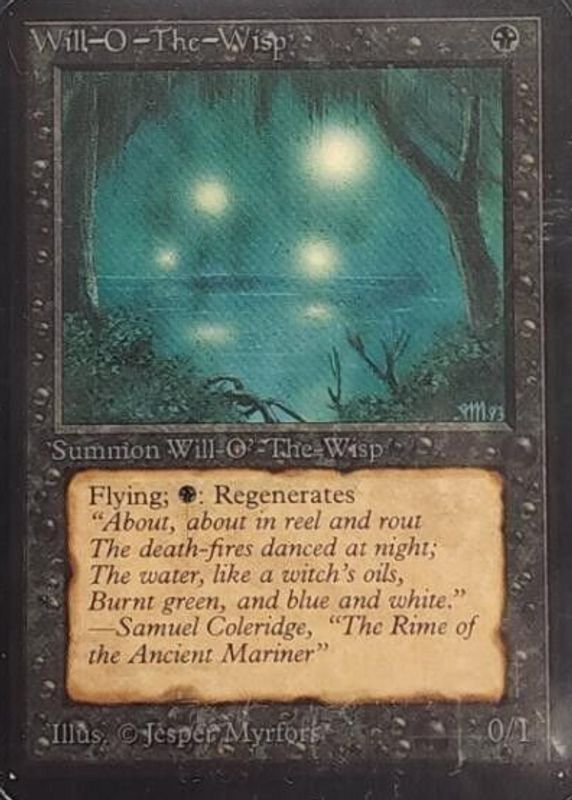 Will-o'-the-Wisp 1993 Alpha Edition Base BGS 7