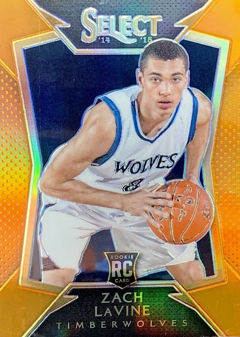 2014 Panini Select Zach LaVine RC #156 Purple Prizm Die-Cut