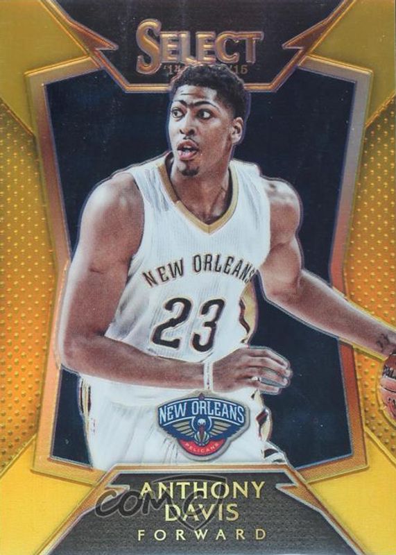 Anthony Davis 2014 Select #15 Concourse Gold /10 RAW