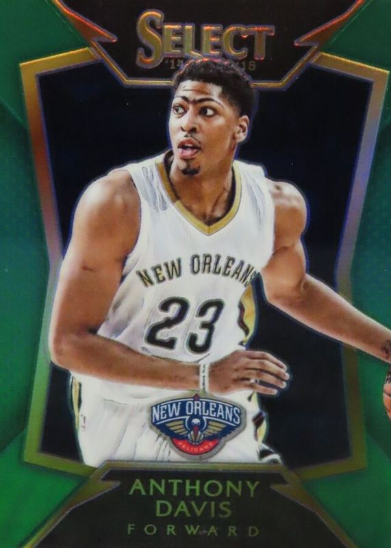 Anthony Davis 2014 Select #15 Concourse Green /5 PSA 9