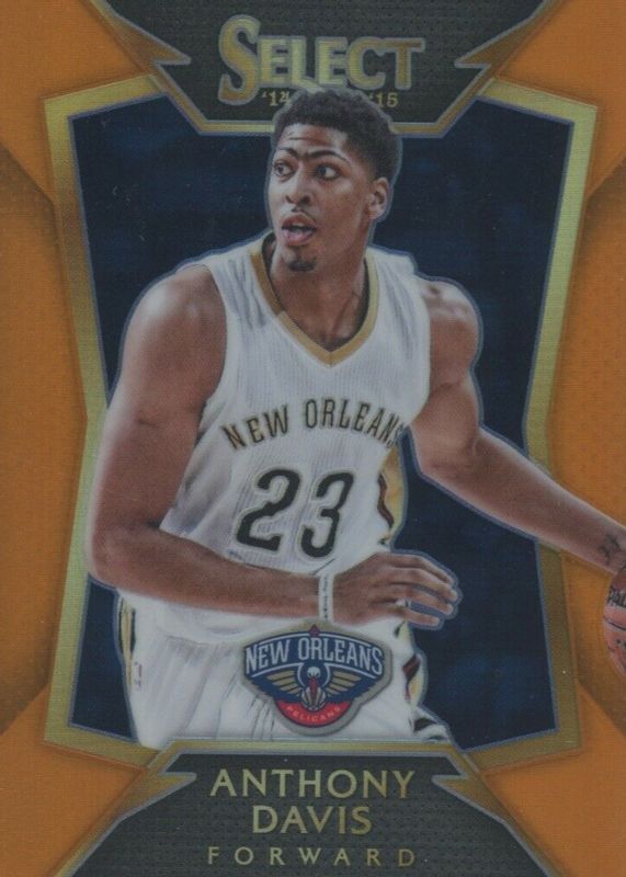 Anthony Davis 2014 Select #15 Concourse Orange /60 PSA 10