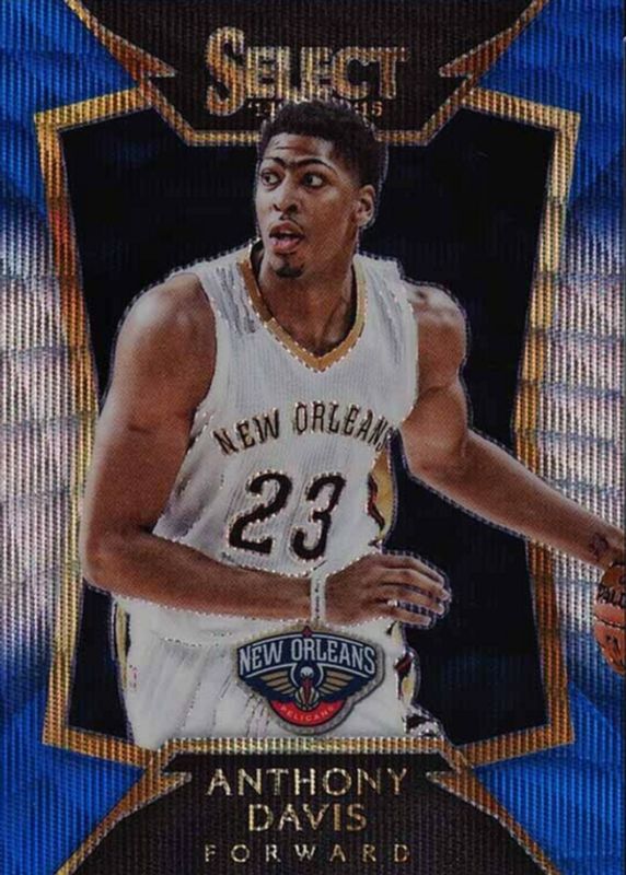 Anthony Davis 2014 Select #15 Concourse Blue & Silver PSA 10