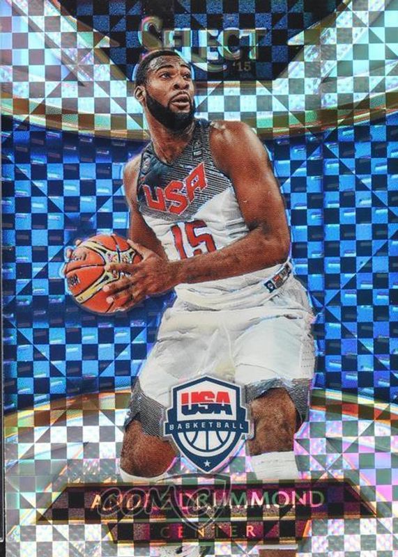 Andre Drummond 2014 Select #236 Courtside Silver (Team USA) PSA 10