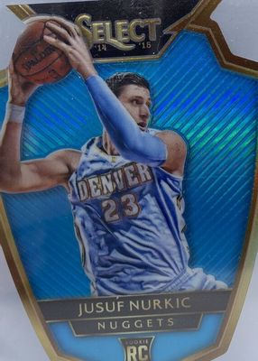 2014 Select #186 Premier Level Light Blue Die-Cut /199