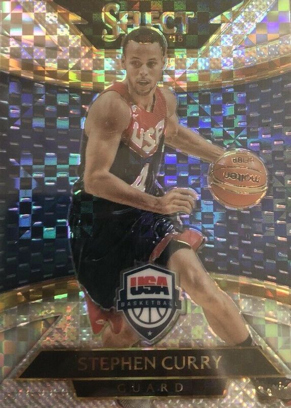 Stephen Curry 2014 Select #211 Courtside Silver (Team USA) SGC 9.5